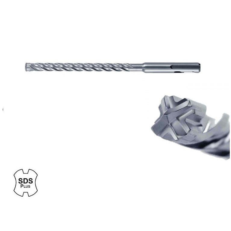 Hikoki 4-Flute SDS-Plus Hammer Drill Bit, 6.5mm x 210mm, Concrete Masonry